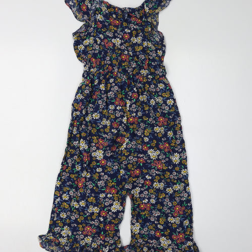 Mantaray Girls Floral Jumpsuit Multicoloured Age 4
