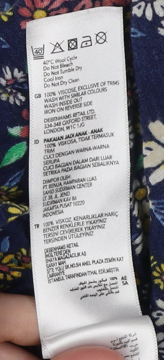 Mantaray Girls Floral Jumpsuit Multicoloured Age 4