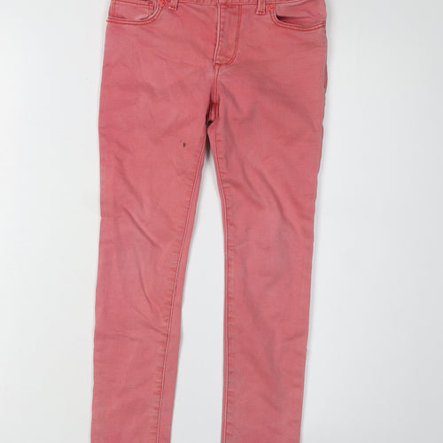 Gap Girls Pink Skinny Jeans - 7 Years, Cotton, Casual