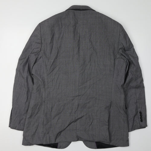 Brook Taverner Grey Men's Blazer, 42R, Notch Lapel, Wool