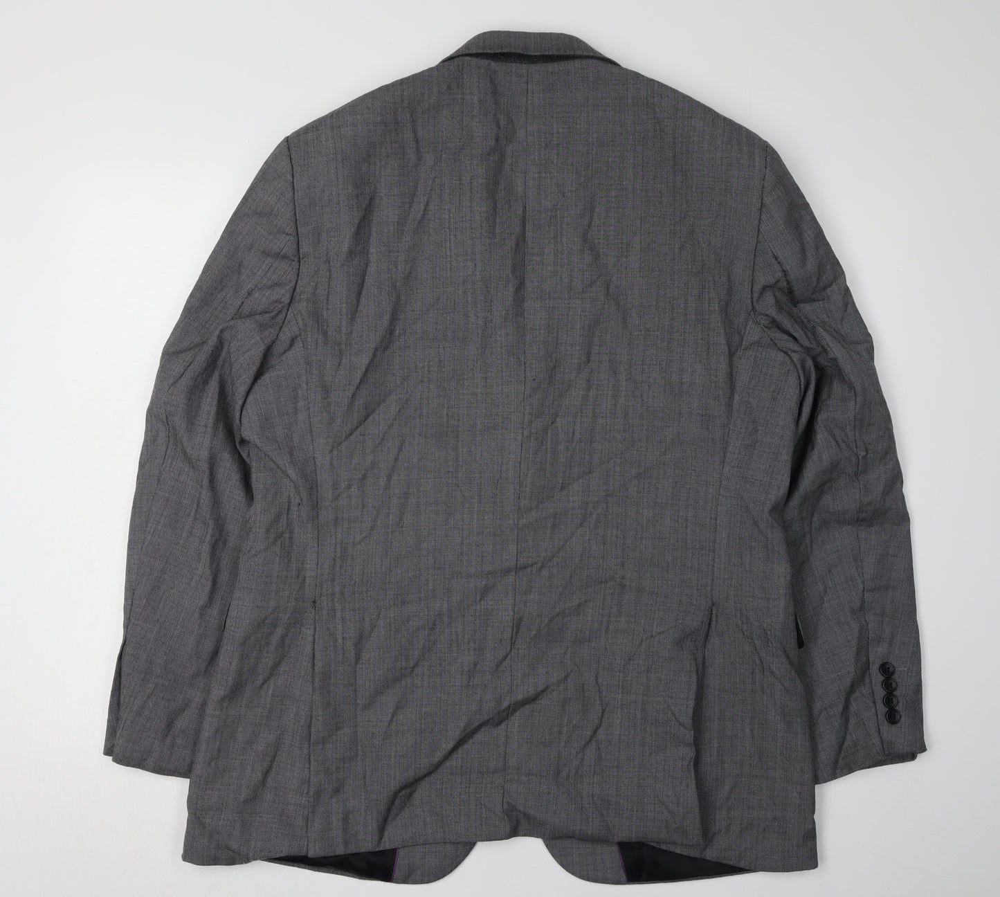 Brook Taverner Grey Men's Blazer, 42R, Notch Lapel, Wool