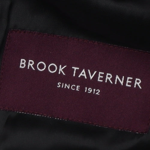 Brook Taverner Grey Men's Blazer, 42R, Notch Lapel, Wool