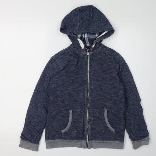 Marks and Spencer Boys Blue Hoodie 11-12 Years Full Zip