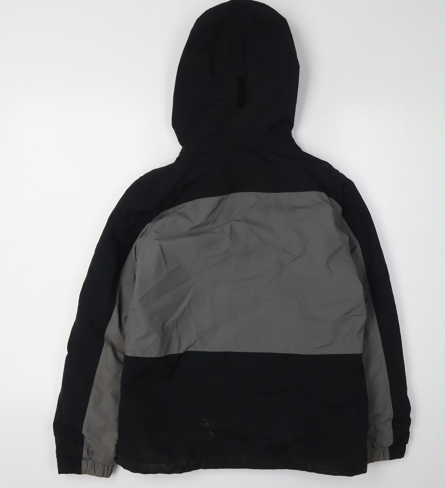 Lands' End Boys Black Ski Jacket 10-11 Years Winter Hooded