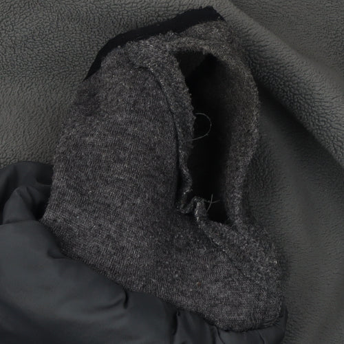 Lands' End Boys Black Ski Jacket 10-11 Years Winter Hooded
