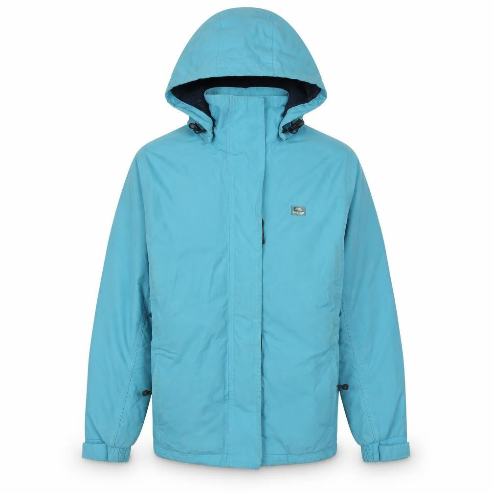 Front view of Trespass Men's Blue Parka Jacket - S, Waterproof