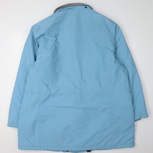 Lands' End Women's Blue Plus Size Parka Coat