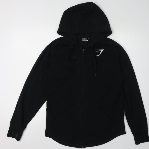 Gymshark Unisex Black Full Zip Hoodie - Medium