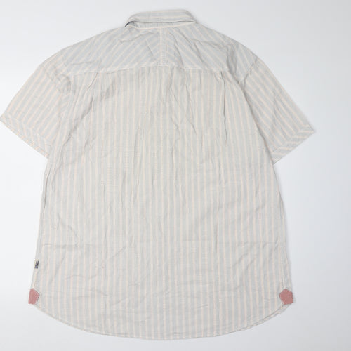 St George by Duffer Men's XL Multicoloured Striped Shirt