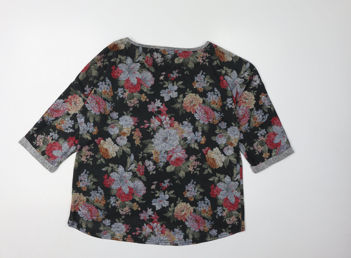 Oasis Women's Floral Multicoloured Tunic Top, Size M