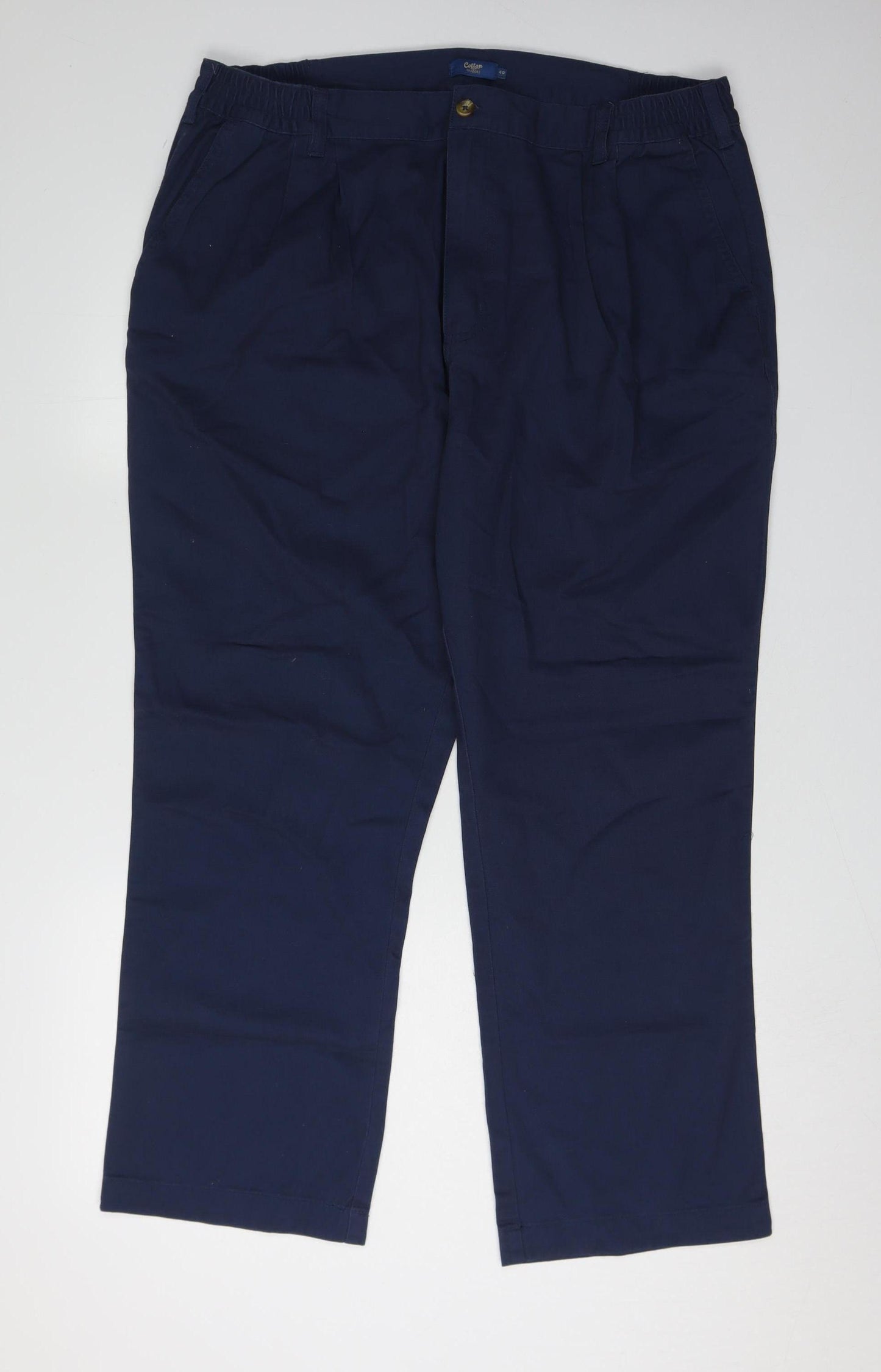 Cotton Traders Men's Blue Chino Trousers, Size 40