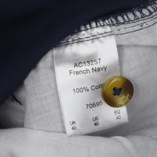 Cotton Traders Men's Blue Chino Trousers, Size 40