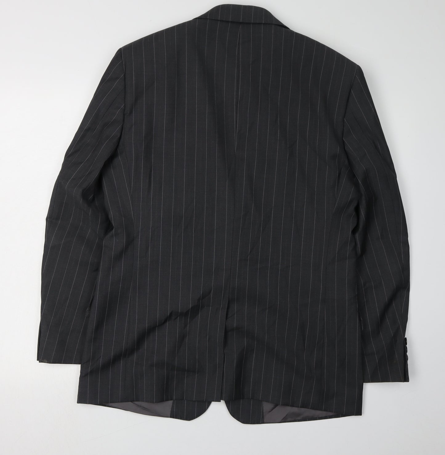 Hugo Boss Men's Black Striped Blazer 38 Regular
