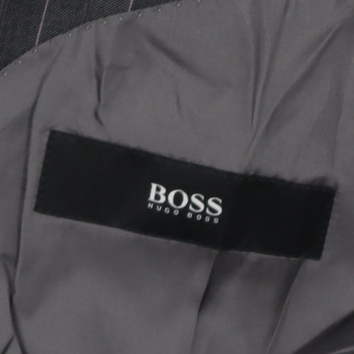 Hugo Boss Men's Black Striped Blazer 38 Regular