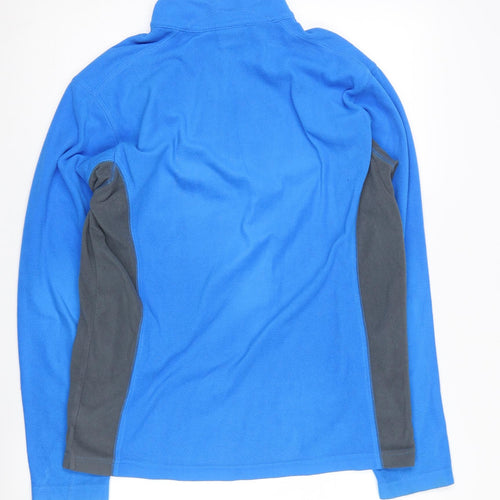 Columbia Men's Blue Fleece 1/4 Zip Sweatshirt S