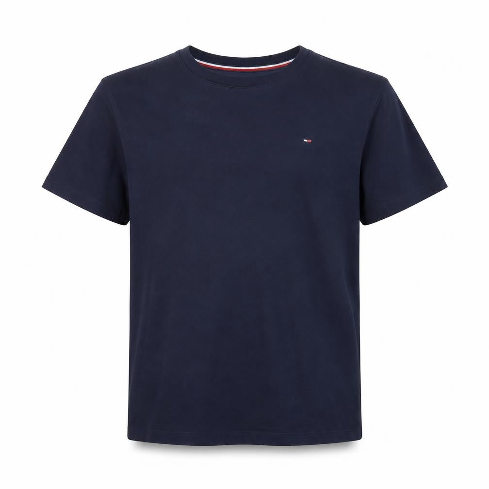 Front view of Tommy Hilfiger boys’ blue t-shirt 12-14 years