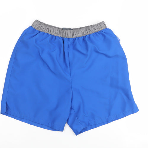 Trespass Boys Blue Swim Shorts, Size 11, Lightweight, Elastic Waist
