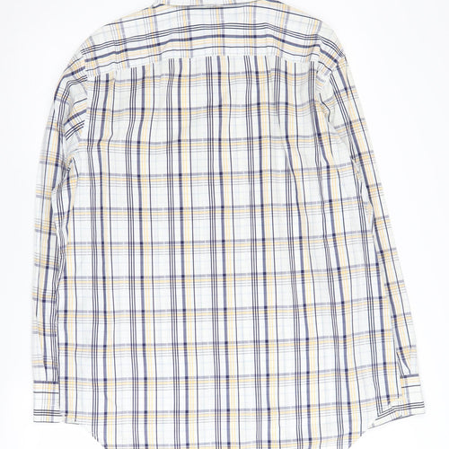 Banana Republic Men's Multicoloured Plaid Shirt L