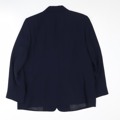 Eastex Women's Blue Suit Jacket Size 14 Classic Workwear