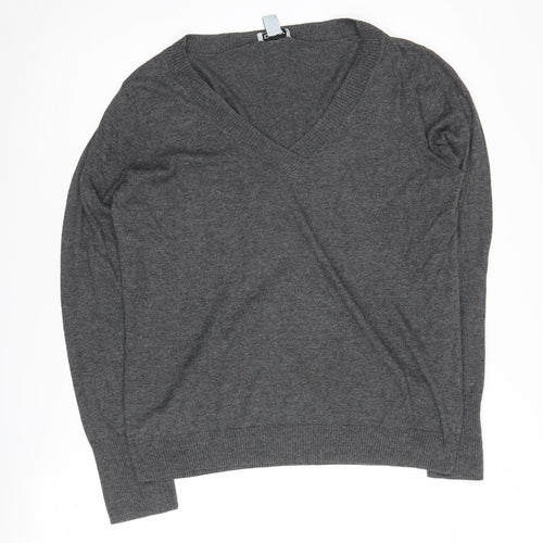 DKNY Men's Grey XL Pullover V-Neck Jumper