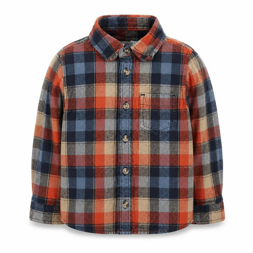 M&Co Unisex Baby Multicoloured Plaid Button-Up Shirt 12-18M