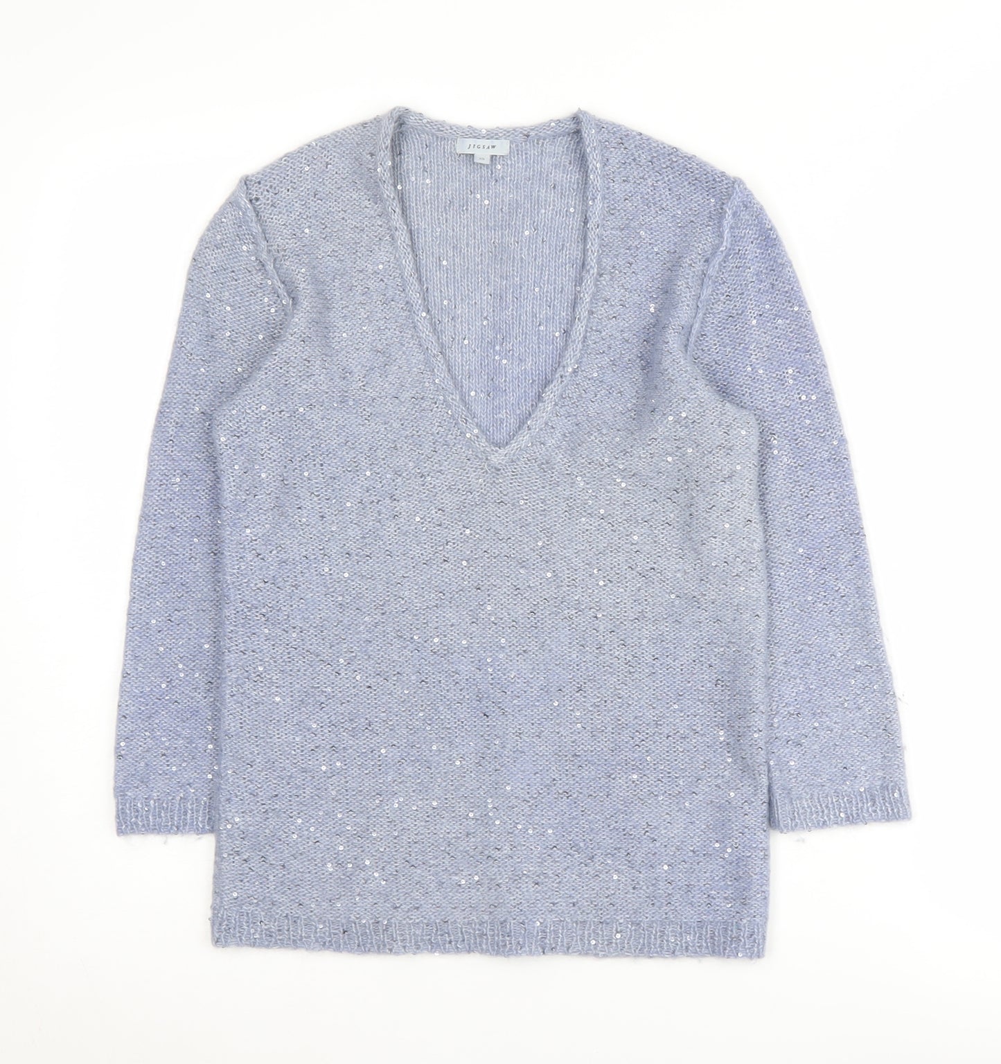 Jigsaw Women's Blue Knit Pullover Jumper XS
