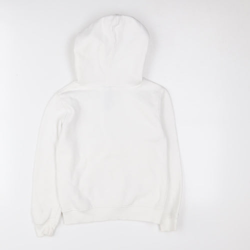 New Balance Girls White Hoodie Size 5-6 Years Pullover