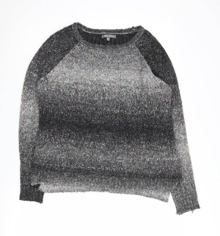 Aura Ashley Women's Grey Pullover Jumper Size 14