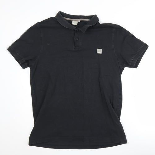 Bench Black polo Shirt Size L