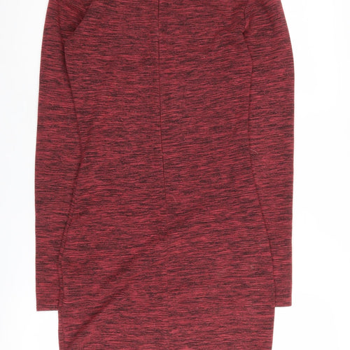 Superdry Women's Red Sheath Dress XS Long Sleeve