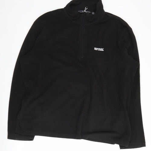 Regatta Men's Black Pullover Fleece Sweatshirt 2XL