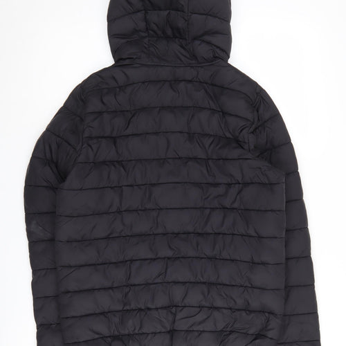 Next Boys Black Puffer Jacket 13 Years Hooded