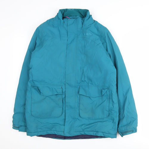 Mountain Warehouse Girls Blue Waterproof Puffer Jacket 13 Years