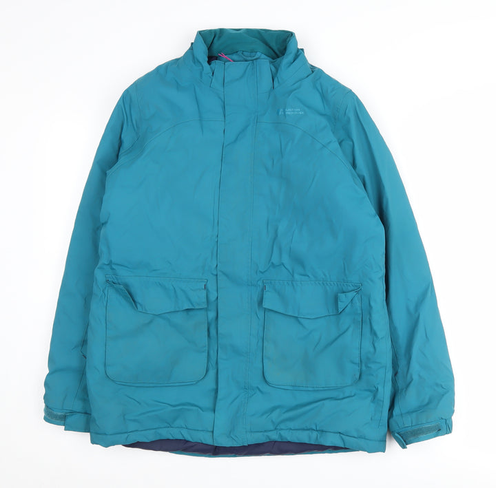 Mountain Warehouse Girls Blue Waterproof Puffer Jacket 13 Years