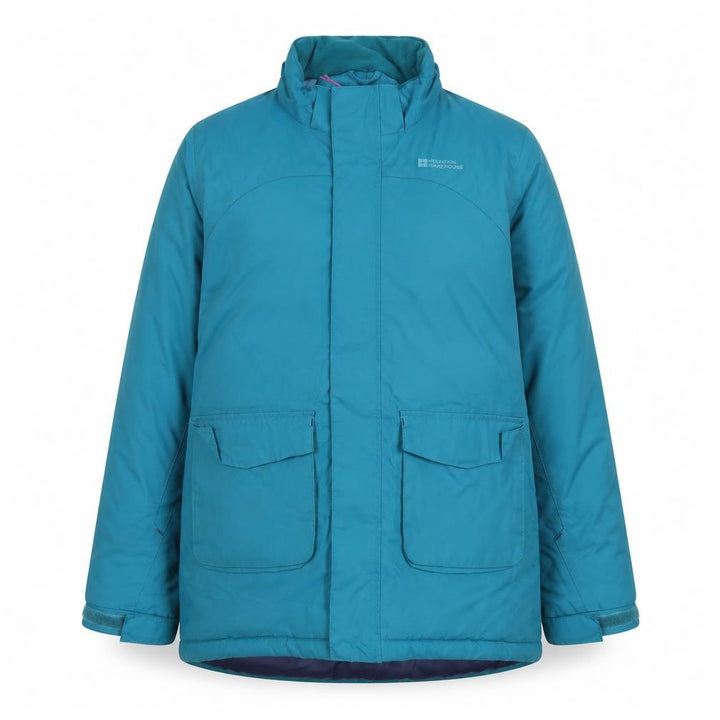Mountain Warehouse Girls Blue Waterproof Puffer Jacket 13 Years