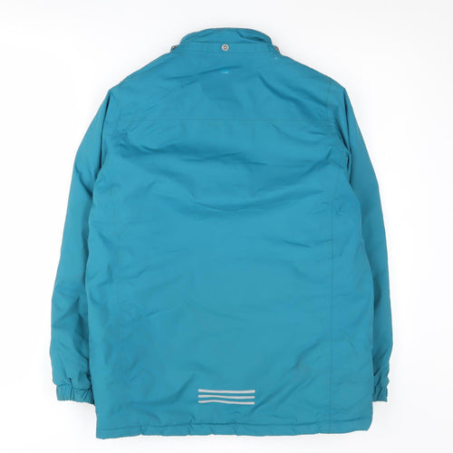 Mountain Warehouse Girls Blue Waterproof Puffer Jacket 13 Years