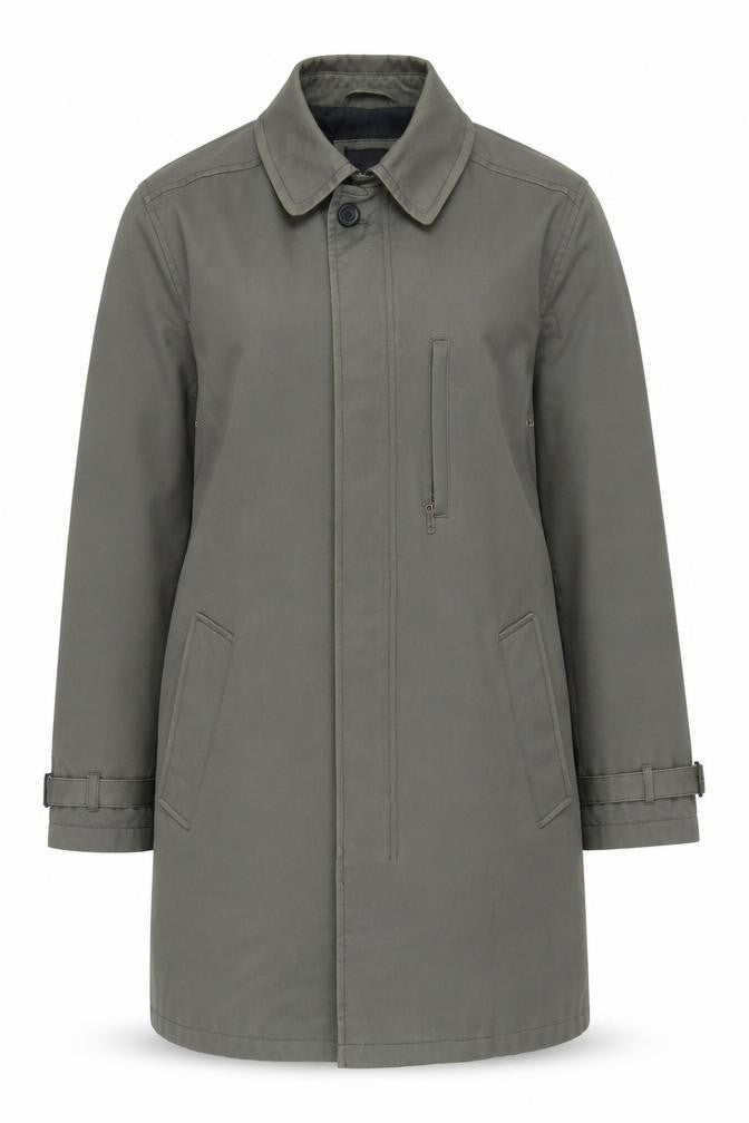 Front view of Jasper Conran Women's Green Trench Coat, Medium