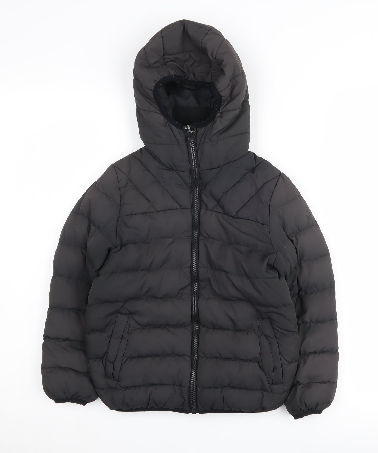 Next Boys Black Puffer Jacket 5 Years with Hood