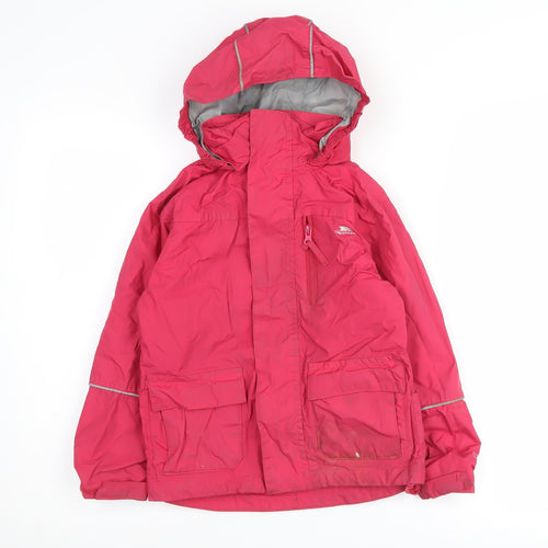 Trespass Pink Girls Parka Jacket 5-6 Years