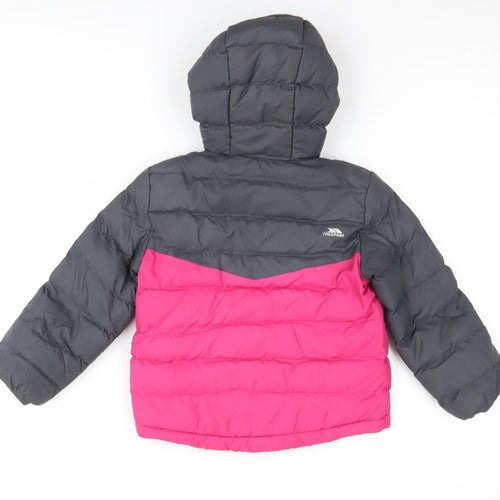 Trespass Unisex Kids Pink & Grey Puffer Jacket 2-3 Years