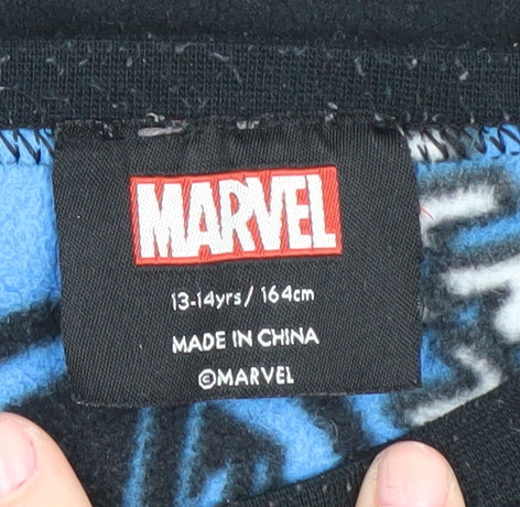 Marvel Boys Black Panther Fleece Pyjama Top 13-14 Yrs