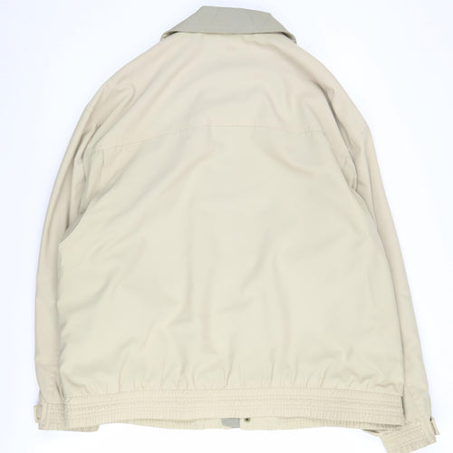 Avanti Men's Beige Basic Jacket Size 44 in, Full Zip, Pockets