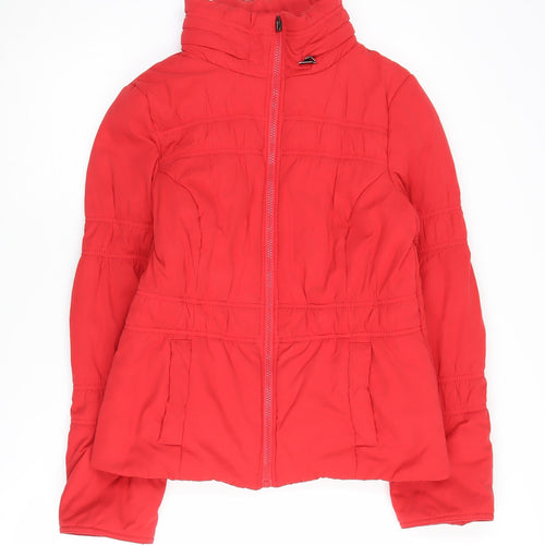 Marks and Spencer Women's Red Puffer Jacket Size S