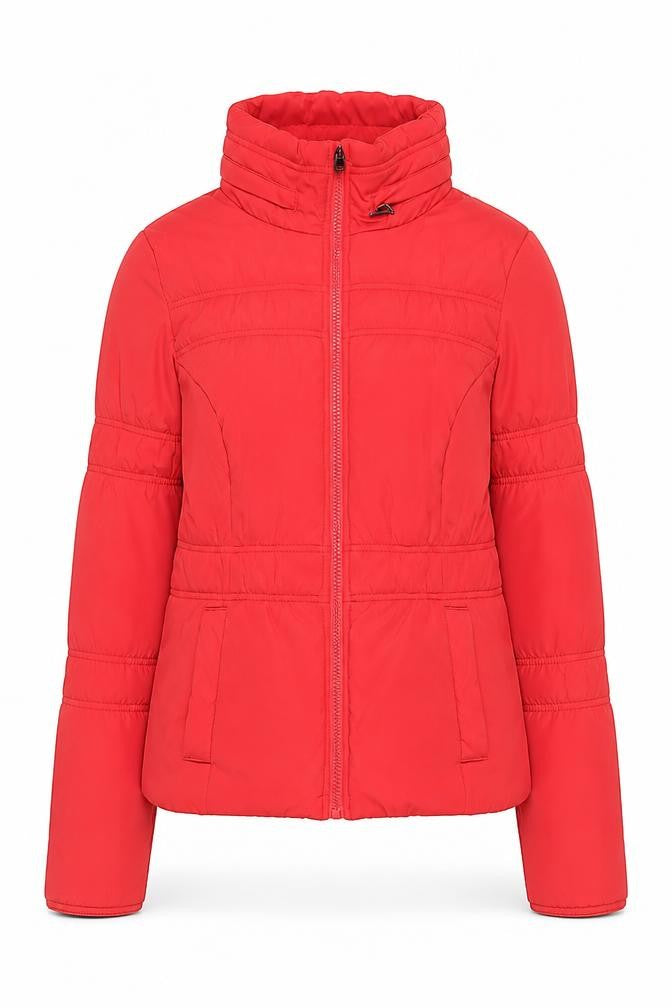 Front view of Marks & Spencer Women's Red Puffer Jacket, size S