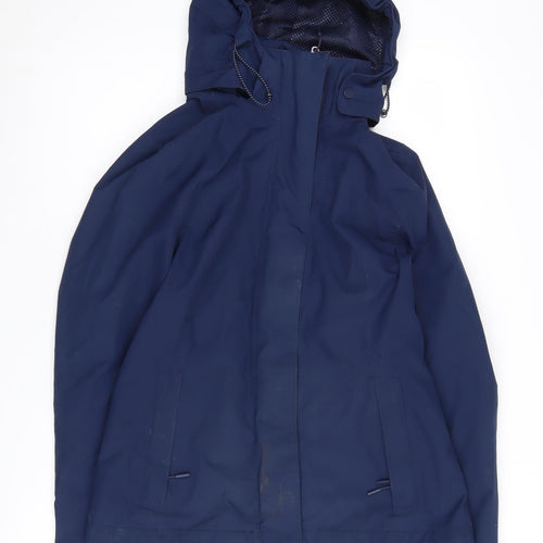 Marks and Spencer Women's Blue Parka Jacket Size 8
