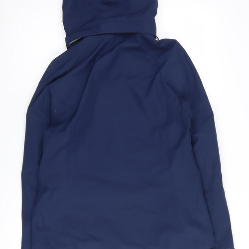 Marks and Spencer Women's Blue Parka Jacket Size 8