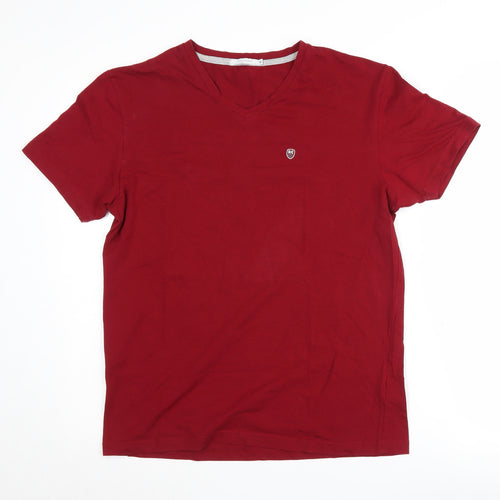 Octave Men's Red V-Neck T-Shirt M