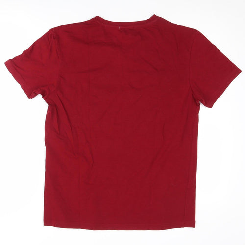 Octave Men's Red V-Neck T-Shirt M