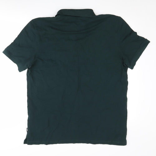 BOSS Men's Green Polo Shirt 2XL Short Sleeve Cotton