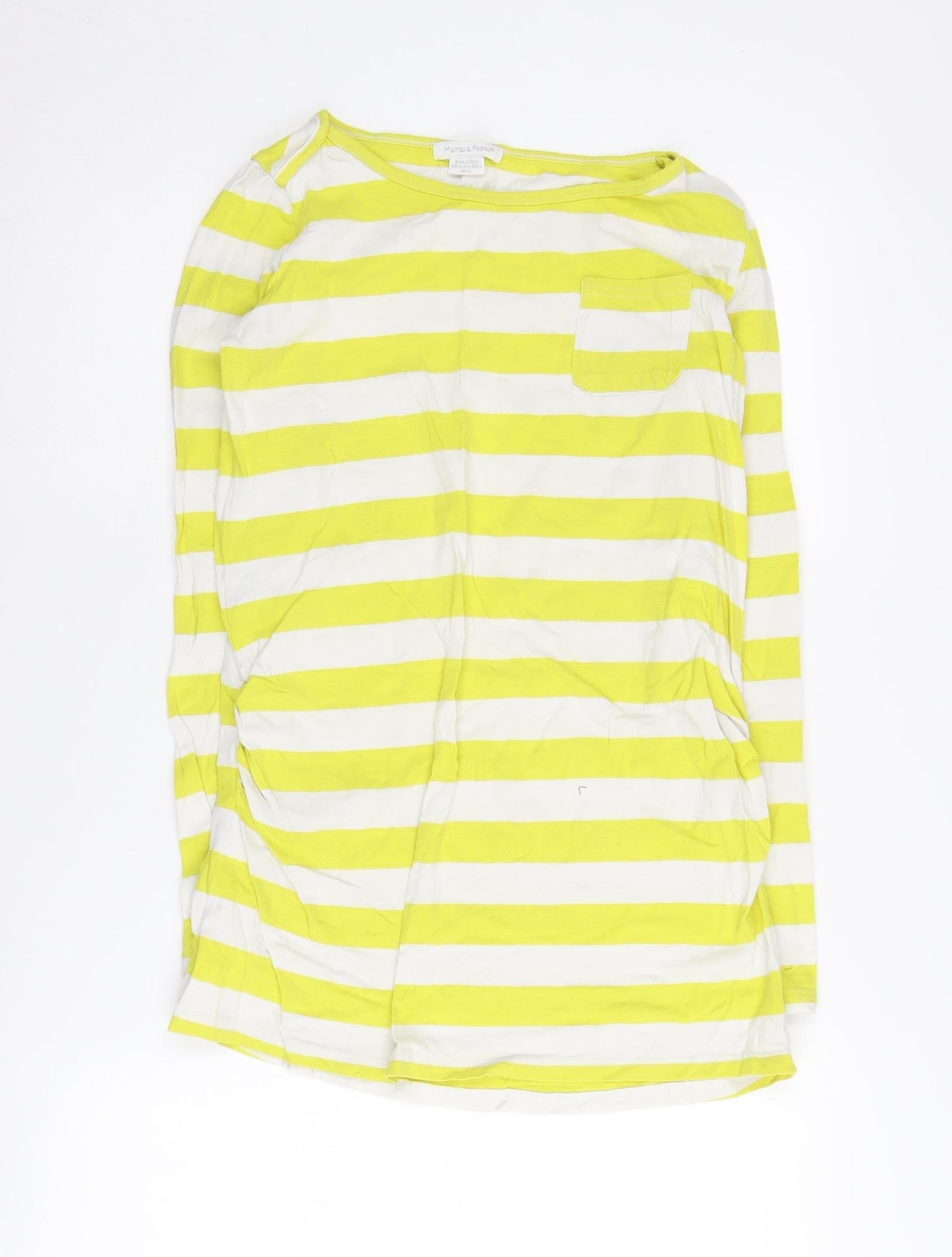 Mamas & Papas Women's Multicoloured Stripe T-Shirt Size 12
